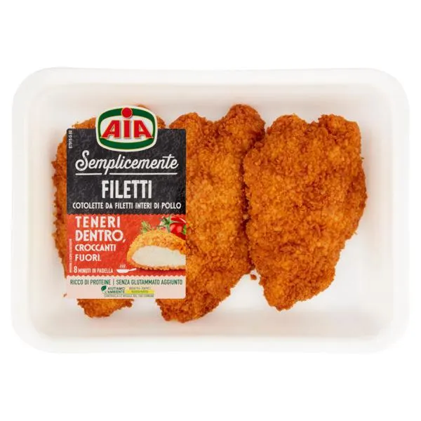 Aia Semplicemente Panati Filetti di Pollo Panati 0,280 kg