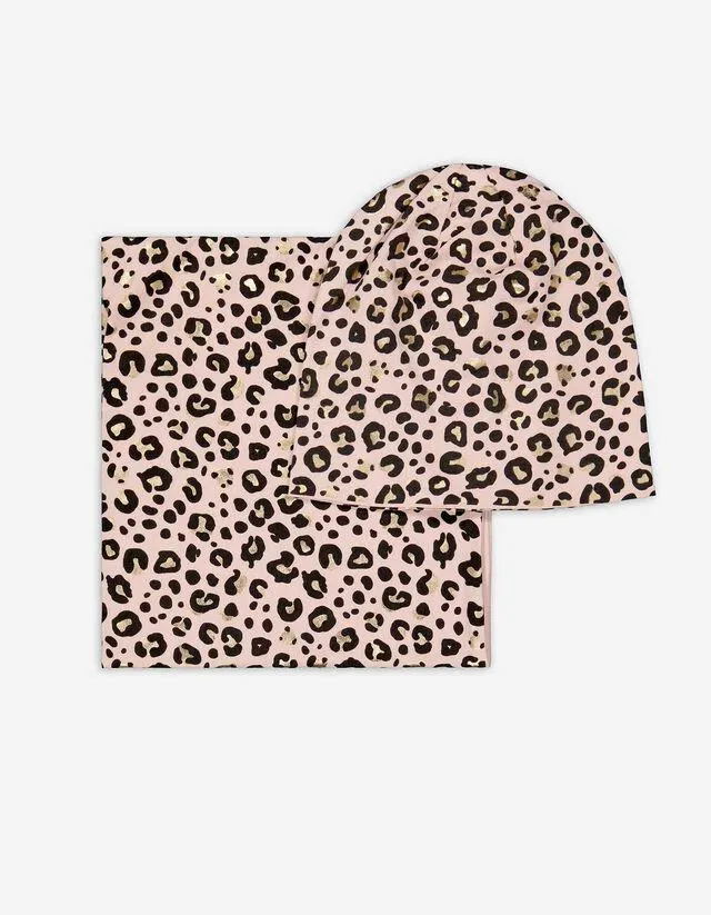 Set cappello e sciarpa - Motivo animalier