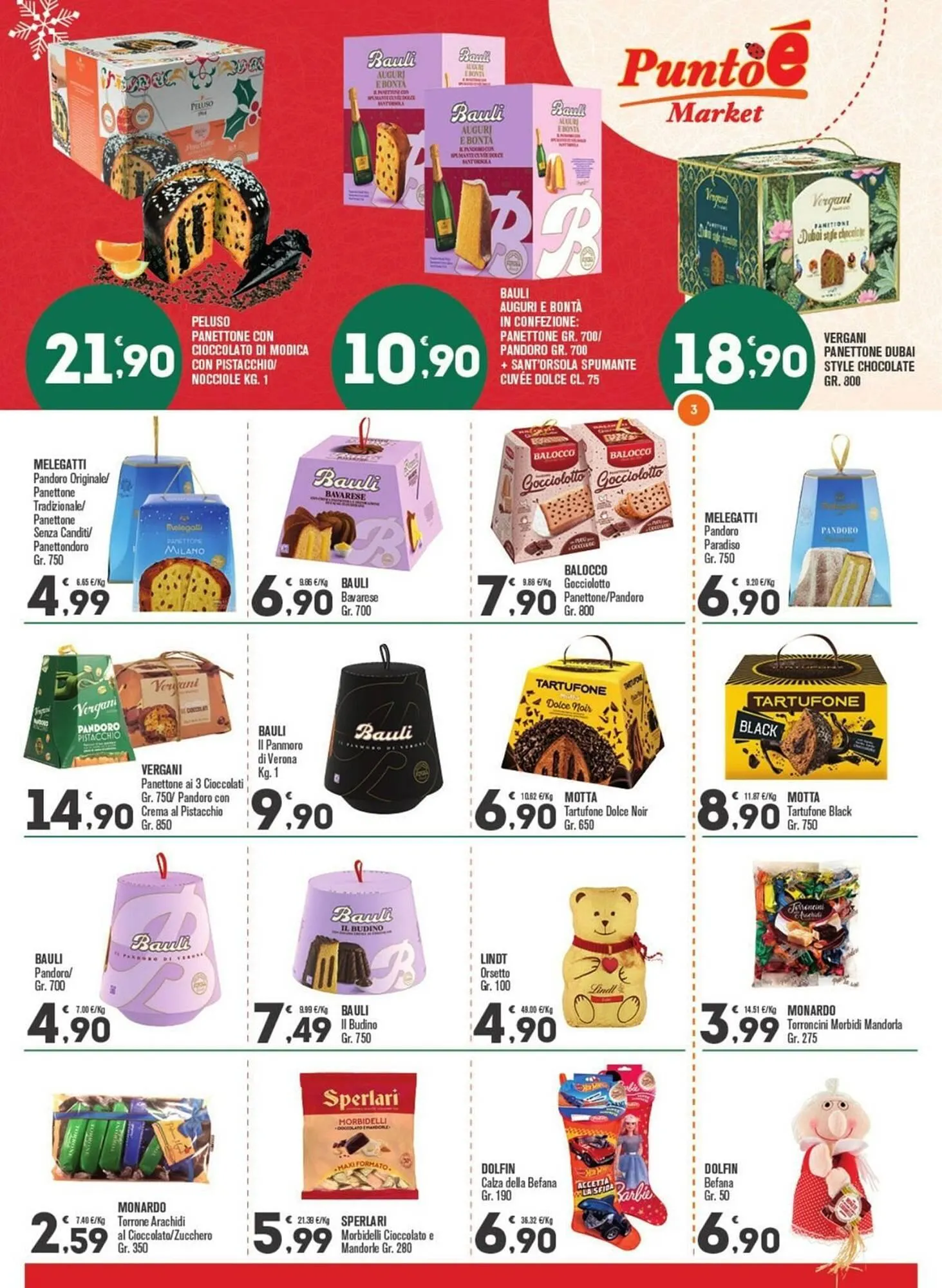 Volantino Punto é market da 22 dicembre a 4 gennaio di 2026 - Pagina del volantino 3