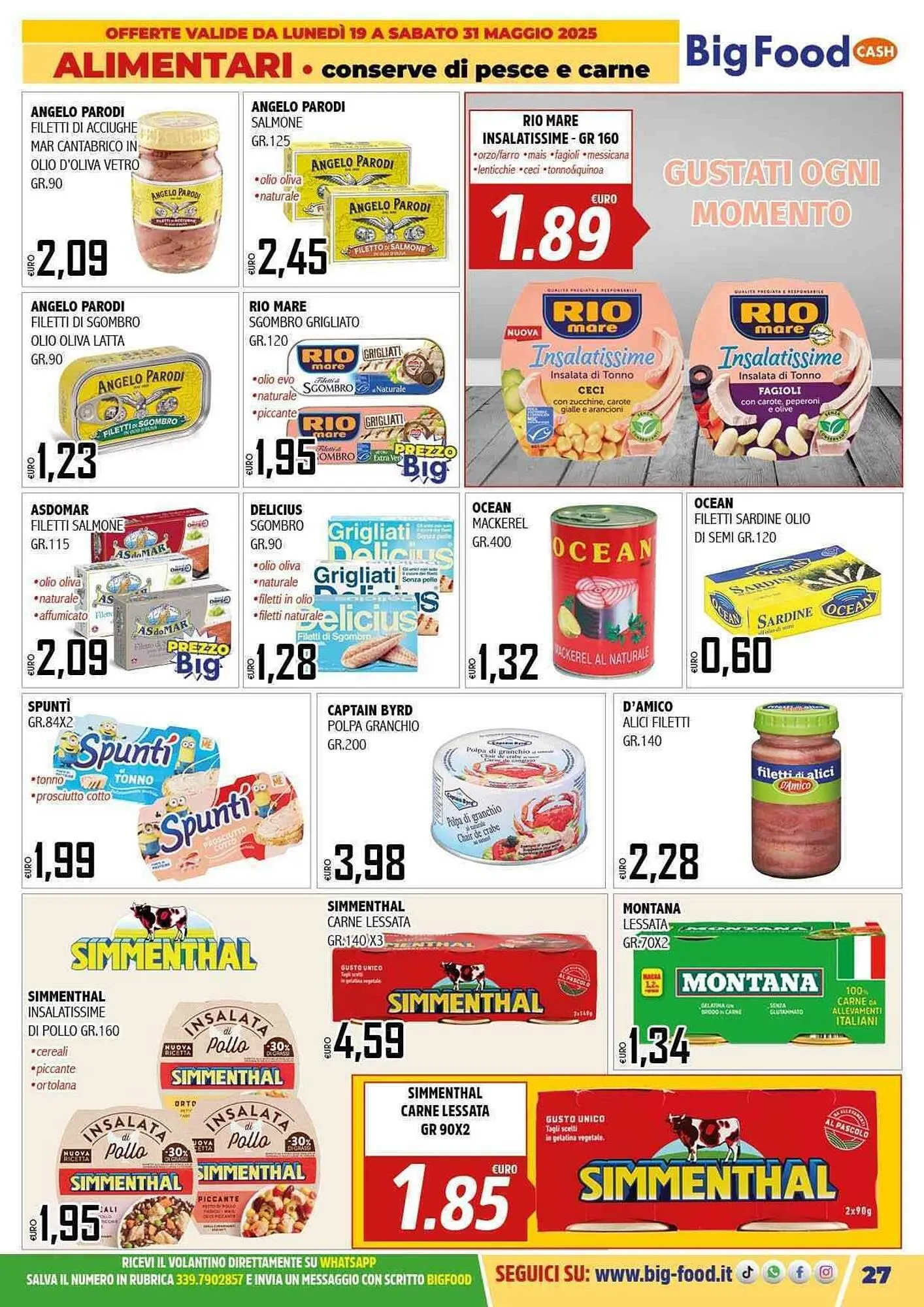 Volantino Big Food da 19 maggio a 31 maggio di 2025 - Pagina del volantino 27