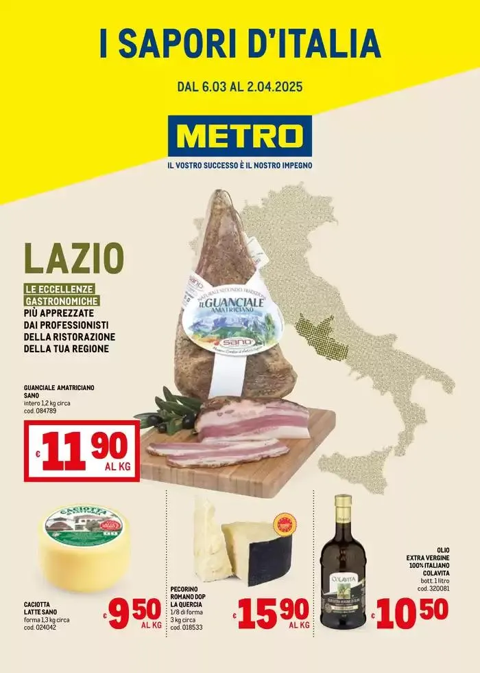 Sapori d'Italia -Lazio da 6 marzo a 2 aprile di 2025 - Pagina del volantino 1