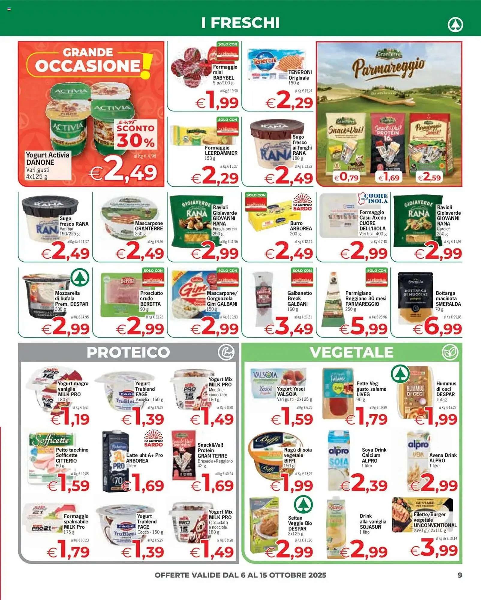 Volantino Eurospar da 6 ottobre a 15 ottobre di 2025 - Pagina del volantino 9