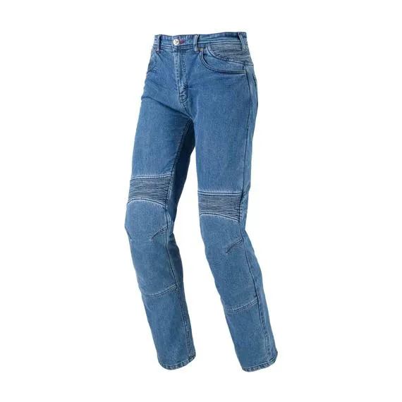 Pantaloni moto Steel Blu slavato