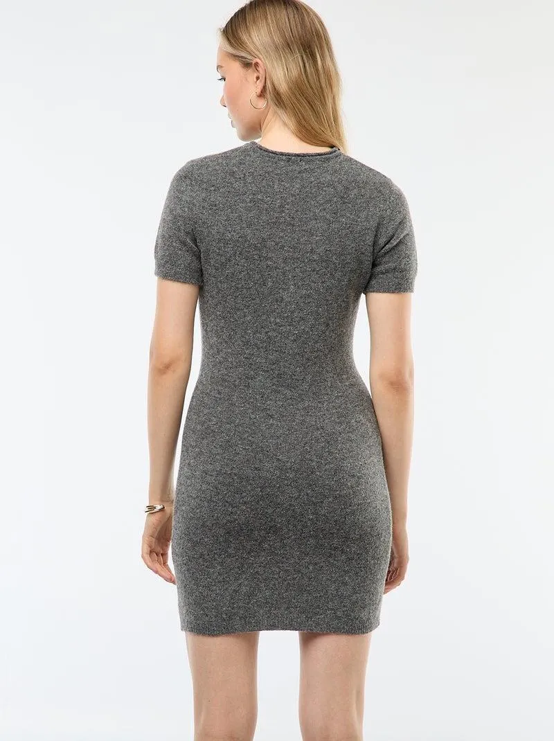 Abito a maglia effetto coccola - Grigio