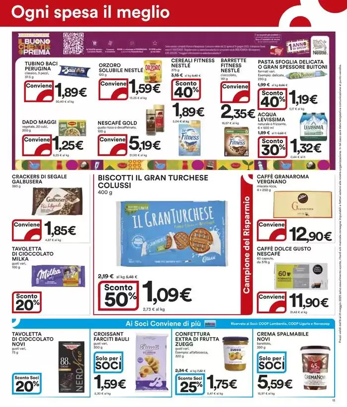 Grandi marche 30% 40% 50% da 8 maggio a 21 maggio di 2025 - Pagina del volantino 13