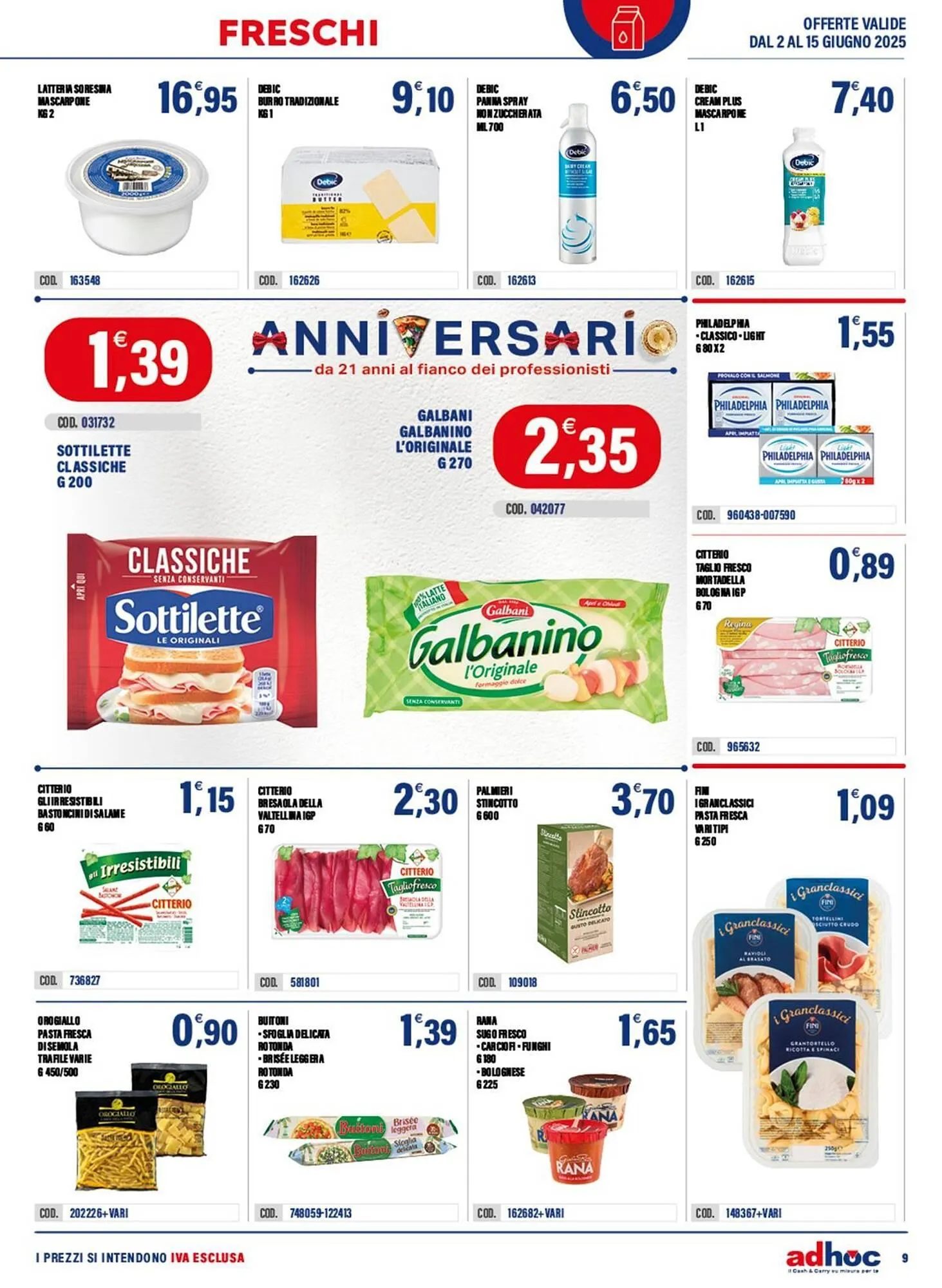 Volantino Adhoc da 2 giugno a 15 giugno di 2025 - Pagina del volantino 9