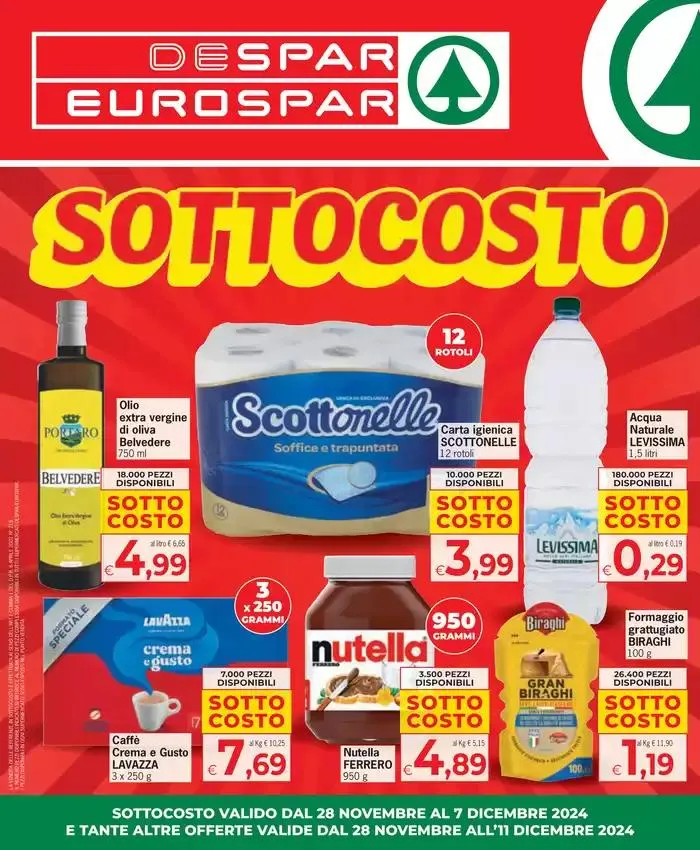 Sottocosto da 28 novembre a 9 dicembre di 2024 - Pagina del volantino 1