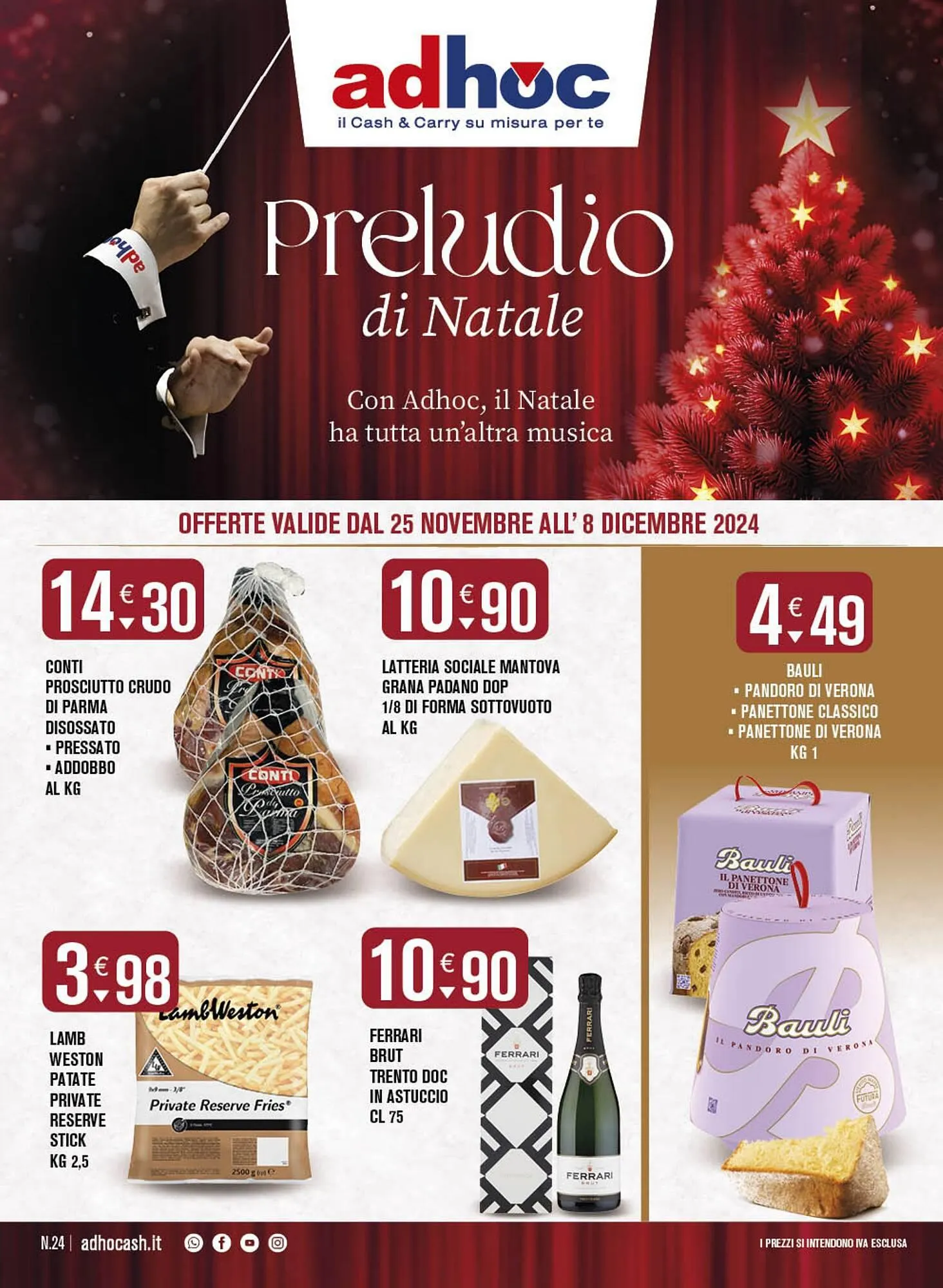 Volantino Adhoc da 25 novembre a 8 dicembre di 2024 - Pagina del volantino 1