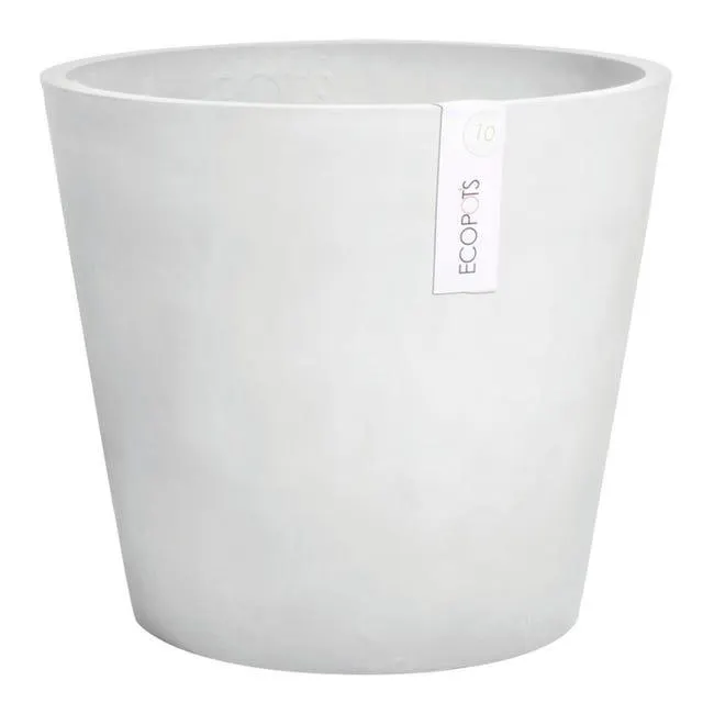 Vaso per piante e fiori Amsterdam ECOPOTS in plastica bianco H 26.5 cm Ø 30 cm Vedi i dettagli del prodotto