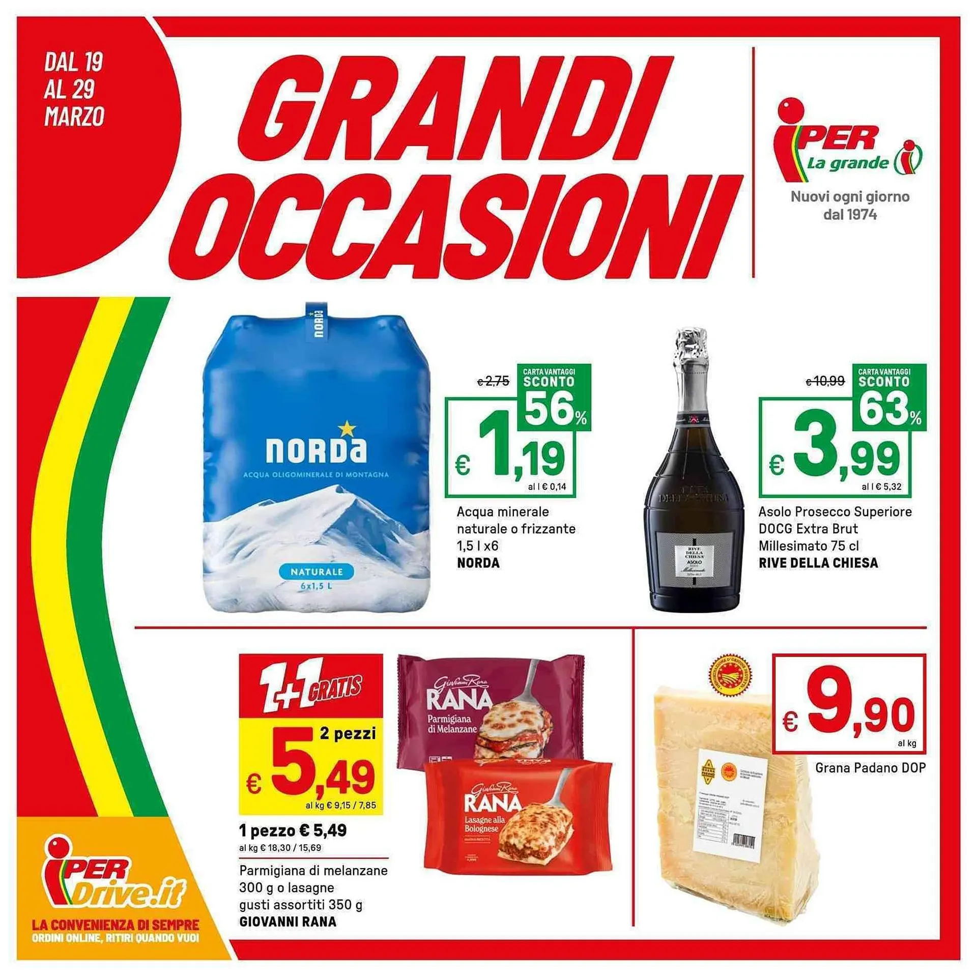 Volantino Iper La Grande da 19 marzo a 29 marzo di 2026 - Pagina del volantino 1