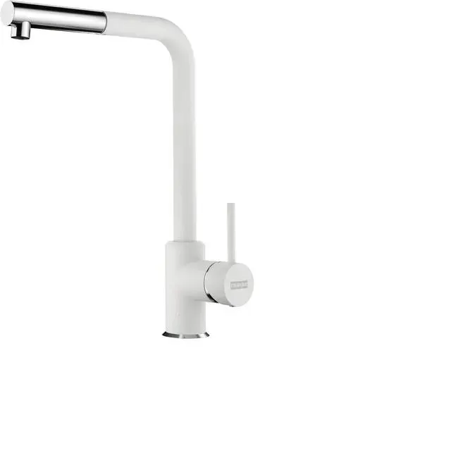 Rubinetto da cucina a doccetta a l Sirius bianco granito lucido FRANKE