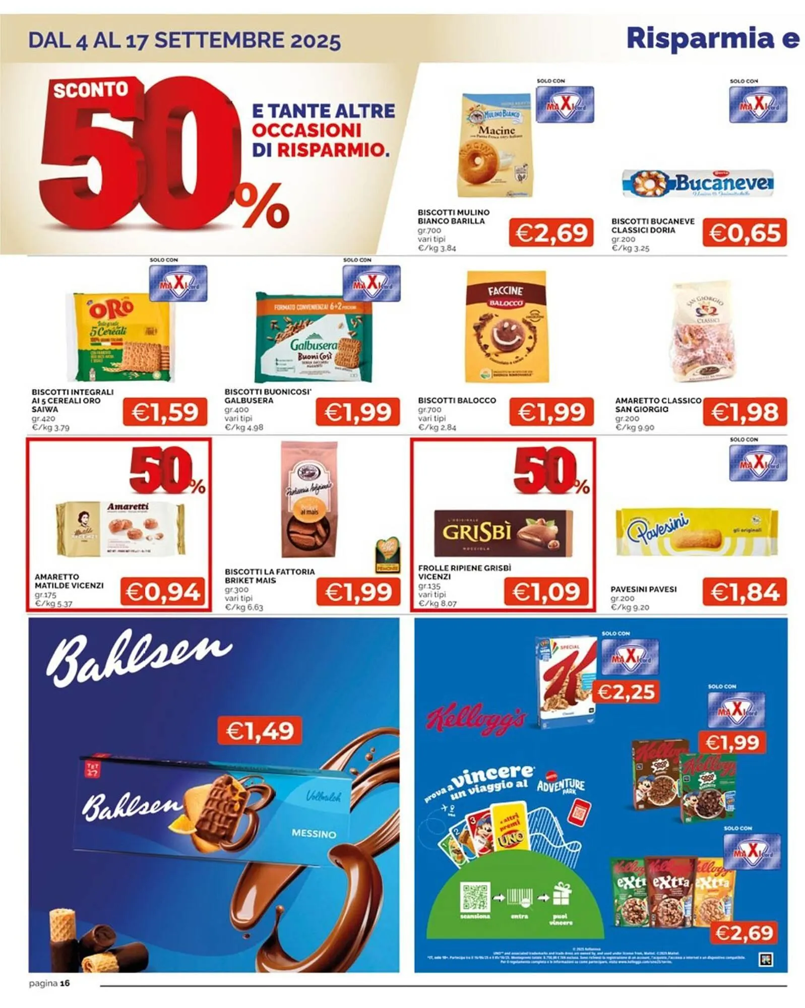 Volantino Maxisconto da 4 settembre a 17 settembre di 2025 - Pagina del volantino 16