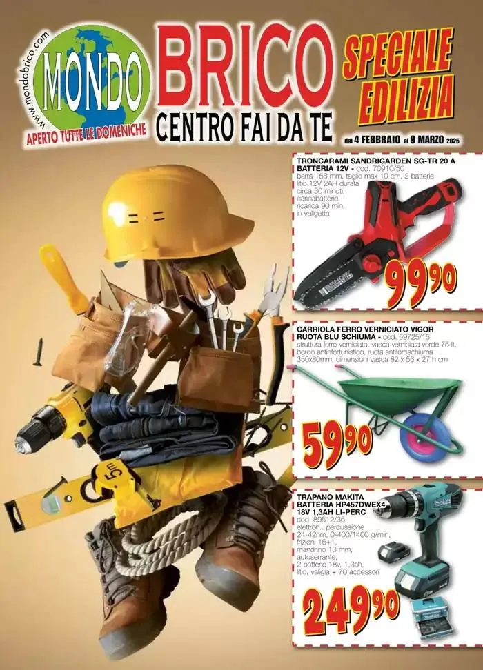 SPECIALE EDILIZIA – dal 4 febbraio al 9 marzo 2025 - 1