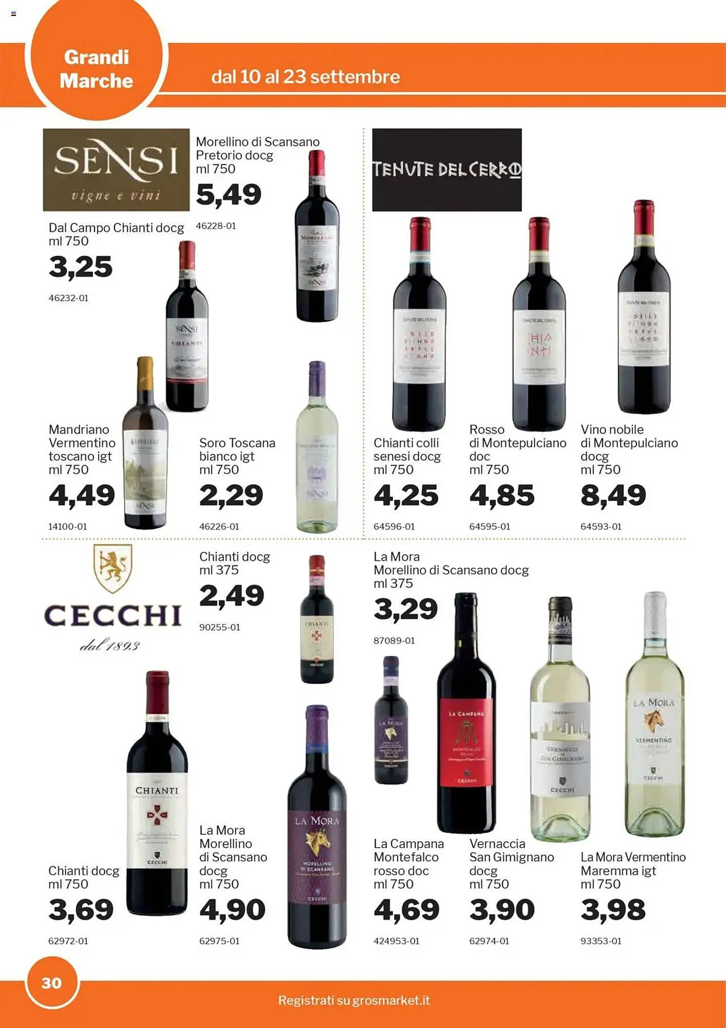 Volantino GrosMarket da 10 settembre a 23 settembre di 2025 - Pagina del volantino 30