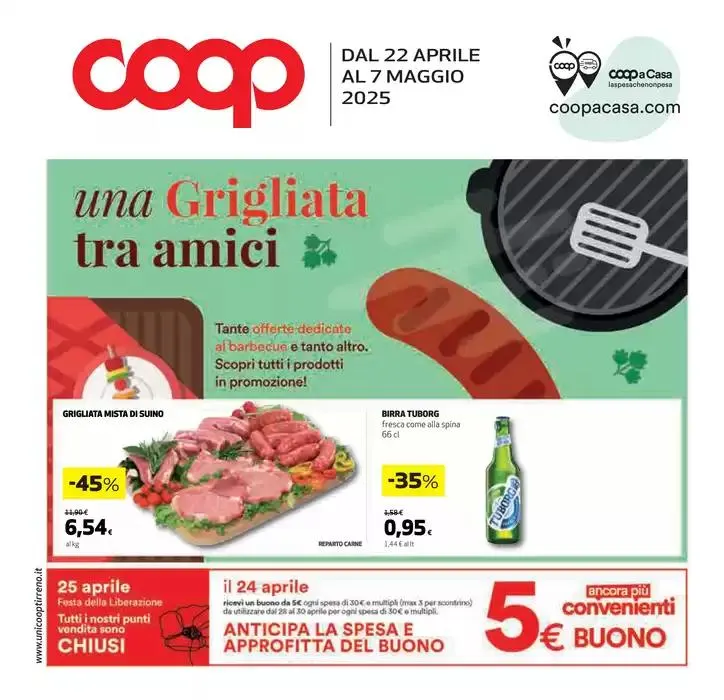 Una Grigliata tra amici da 22 aprile a 7 maggio di 2025 - Pagina del volantino 1