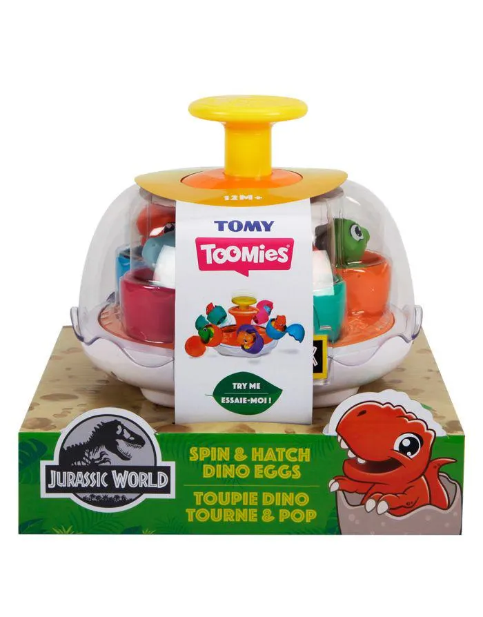 TOOMIES JURASSIC WORLD SPIN & HATCH DINO EGGS