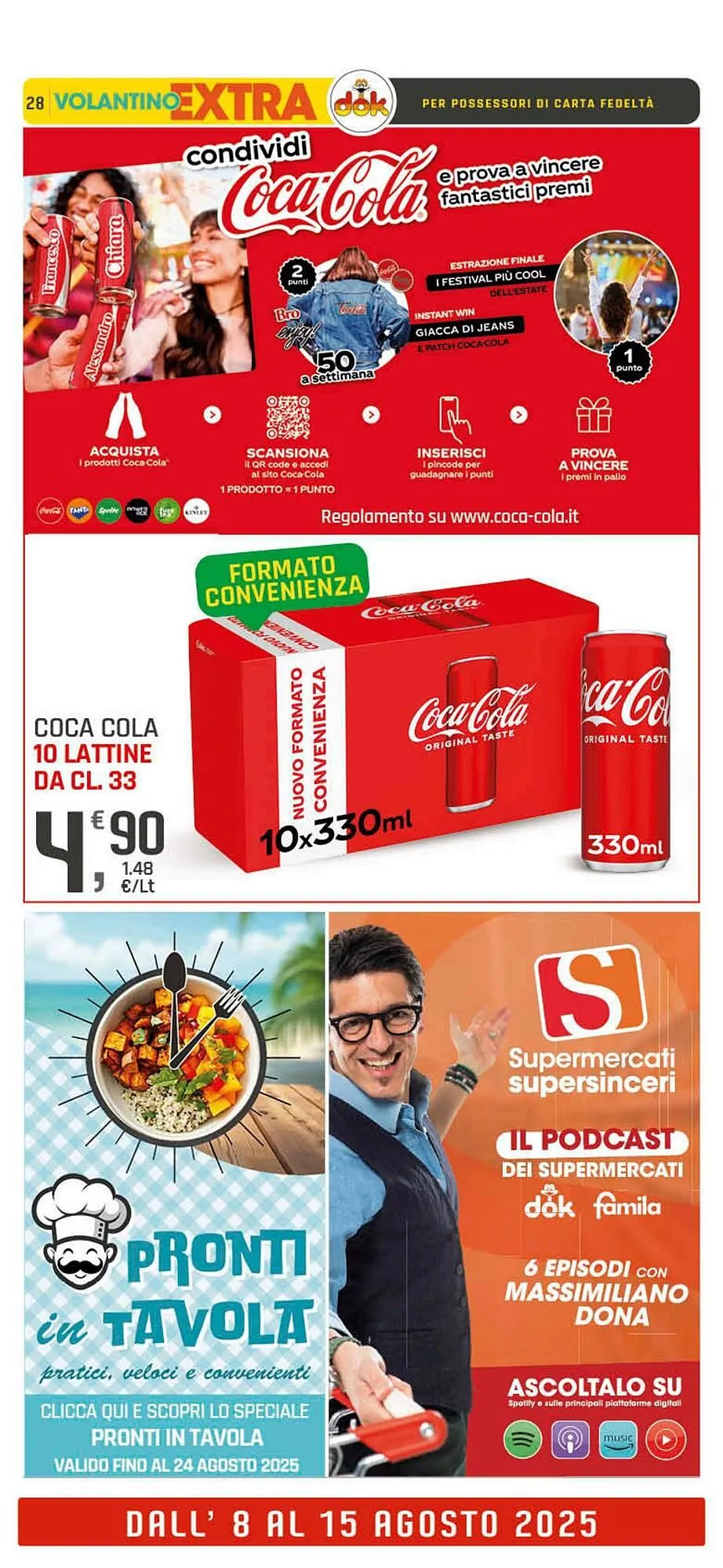 Volantino Supermercati Dok da 8 agosto a 15 agosto di 2025 - Pagina del volantino 28