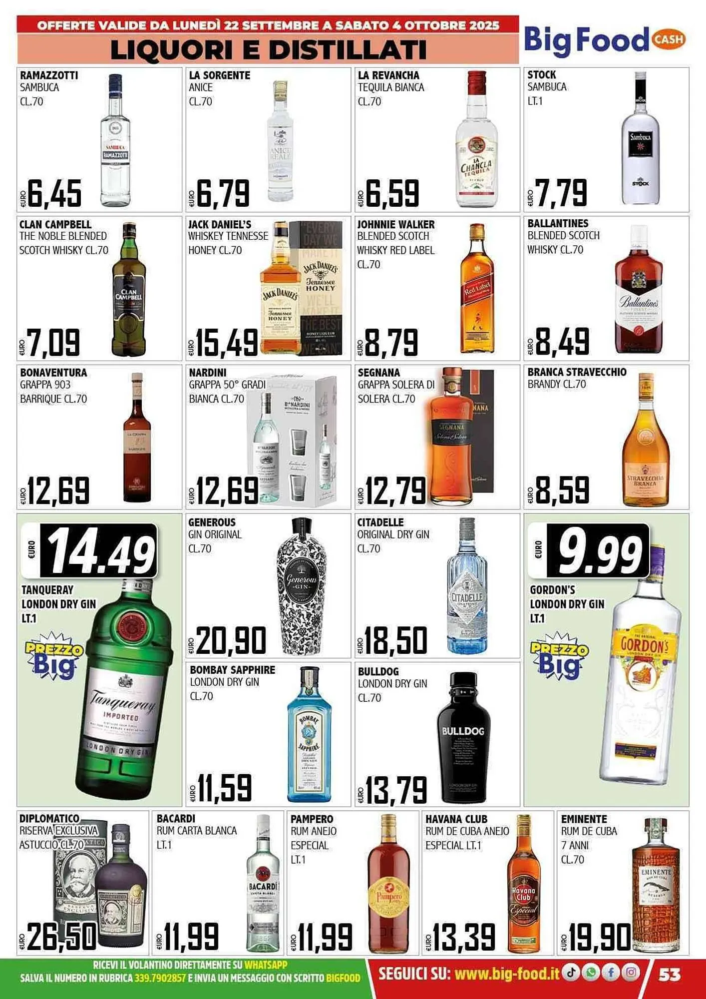 Volantino Big Food da 22 settembre a 4 ottobre di 2025 - Pagina del volantino 53