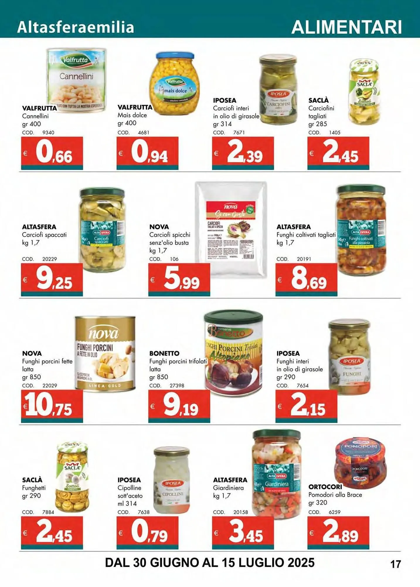 Volantino Altasfera da 30 giugno a 12 luglio di 2025 - Pagina del volantino 17