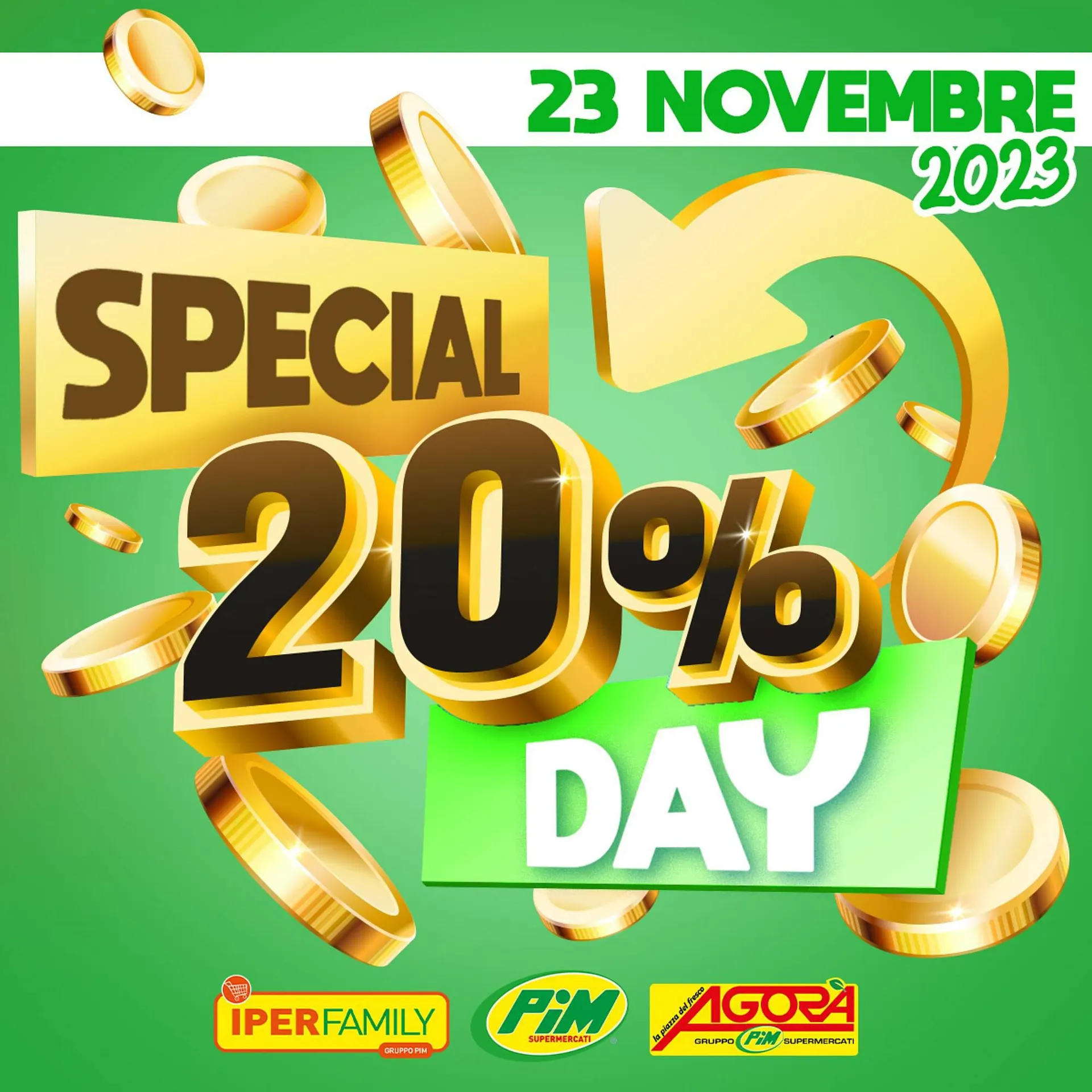 Volantino Pim Supermercati da 23 novembre a 23 novembre di 2023 - Pagina del volantino 1