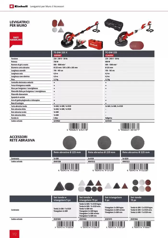 Elettroutensili 2025 da 11 febbraio a 31 dicembre di 2025 - Pagina del volantino 112