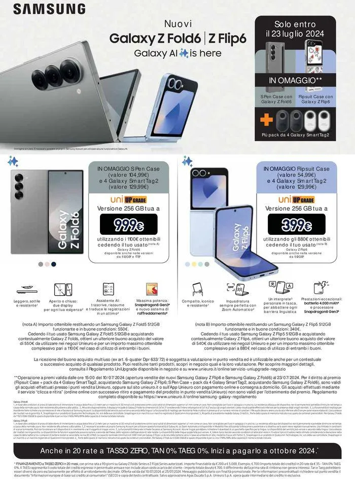 Estate alla grande da Unieuro! da 5 luglio a 18 luglio di 2024 - Pagina del volantino 31