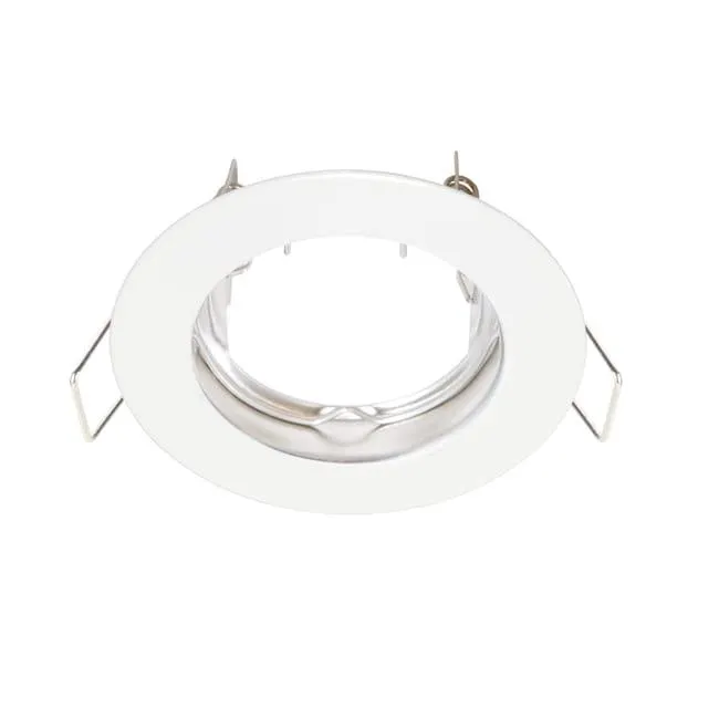 Portafaretto da incasso in ferro BANG GU10 bianco tondo IP23