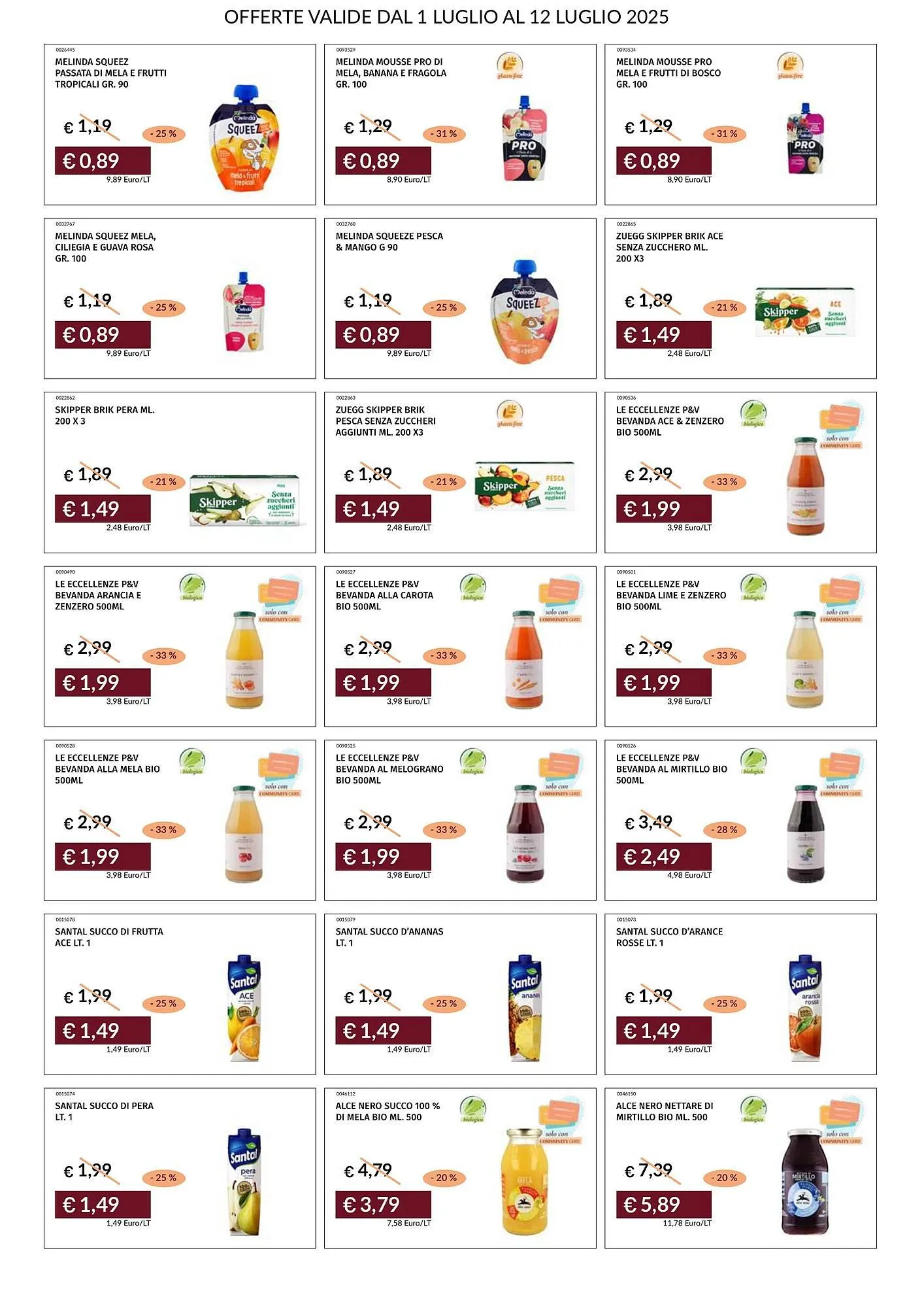 Volantino Prezzemolo e Vitale da 1 luglio a 12 luglio di 2025 - Pagina del volantino 30