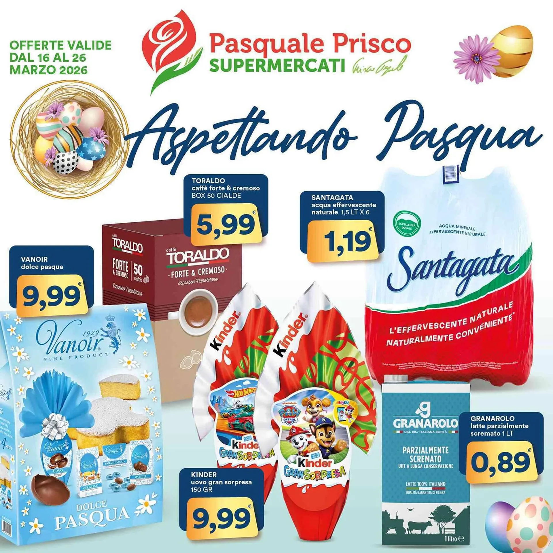 Volantino Supermercati Pasquale Prisco da 16 marzo a 26 marzo di 2026 - Pagina del volantino 1