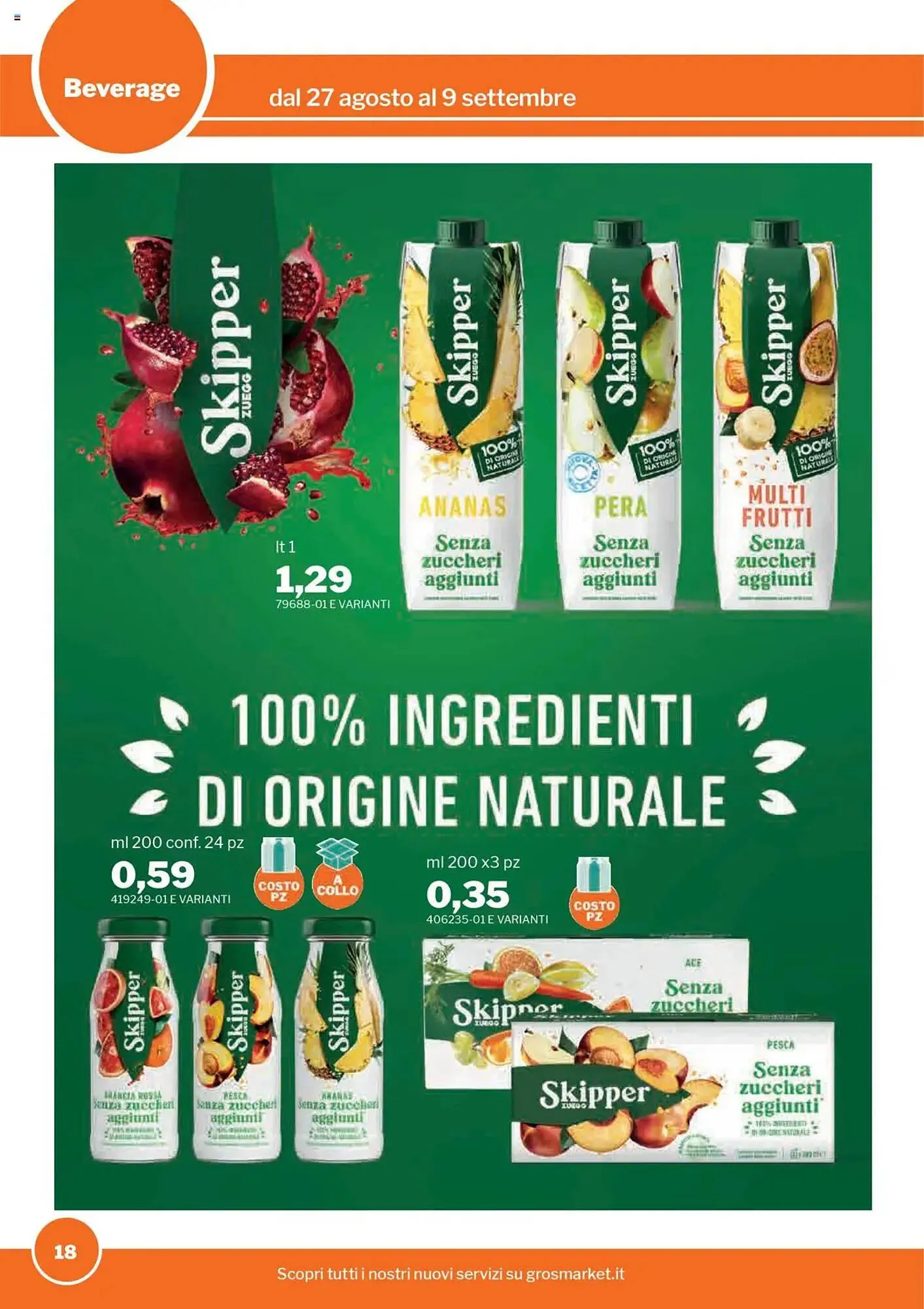Volantino GrosMarket da 27 agosto a 9 settembre di 2025 - Pagina del volantino 18
