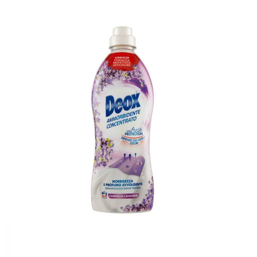 Deox Ammorbidente Concentrato Lavatrice Campo di Lavanda 45 Lavaggi 900 ml