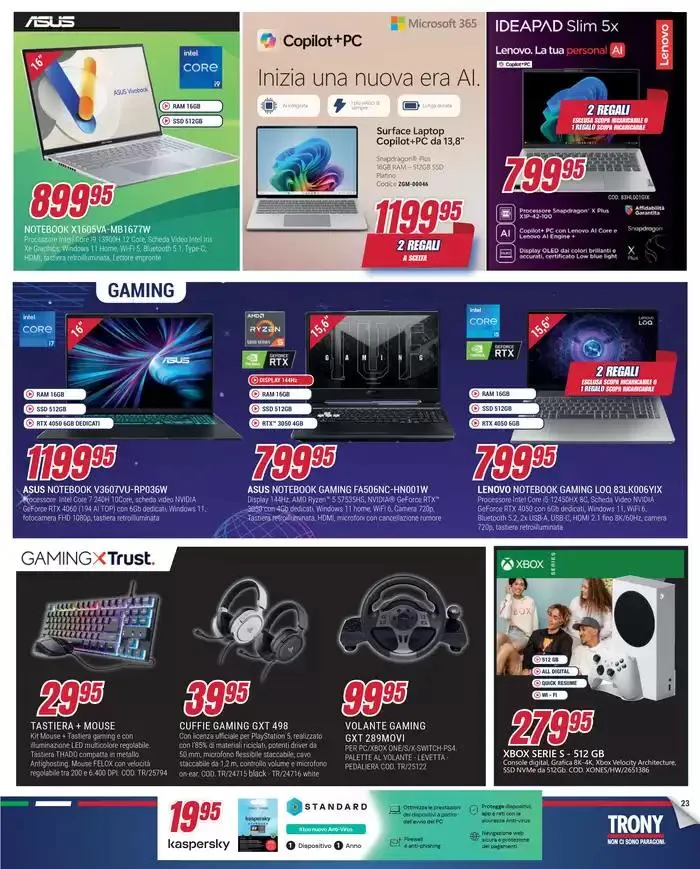 Il regalo lo scegli tu da Trony! da 12 aprile a 7 maggio di 2025 - Pagina del volantino 23