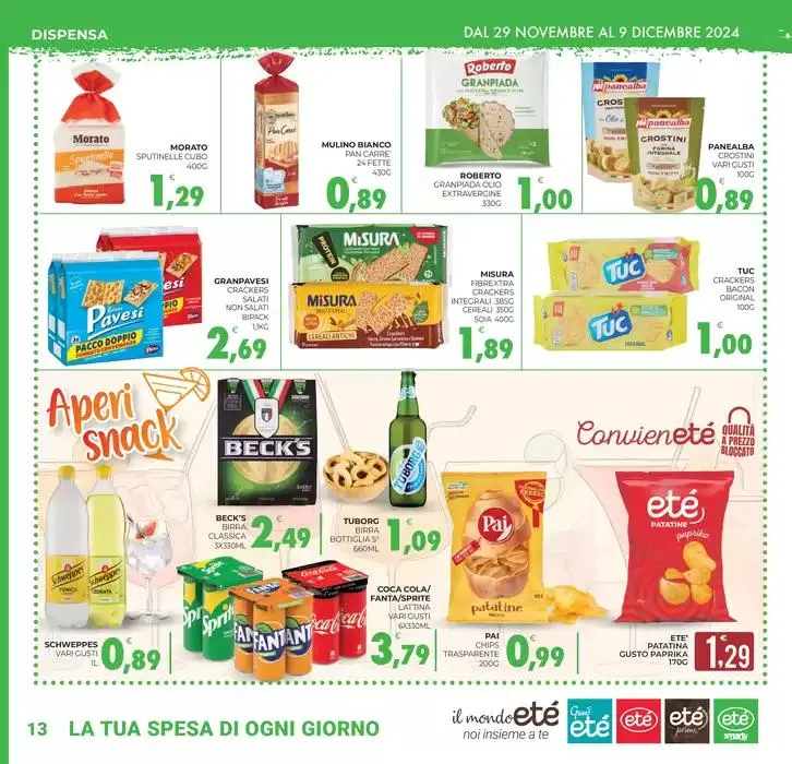 Qualita e prezzo bloccato da 29 novembre a 9 dicembre di 2024 - Pagina del volantino 13