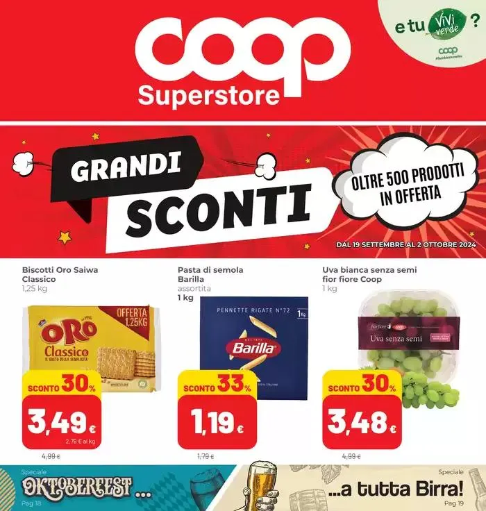 Grandi sconti da 26 settembre a 2 ottobre di 2024 - Pagina del volantino 1