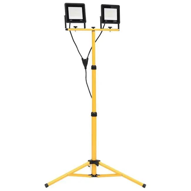 Faretto a LED con Treppiede 2x50 W Bianco Freddo vidaXL