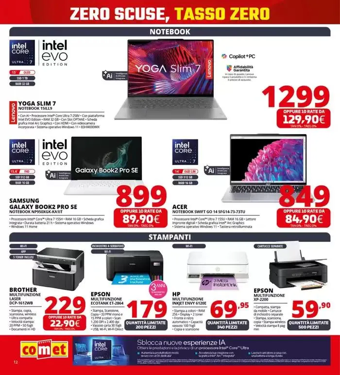 Zero scusa, tasso zero da Comet! da 3 aprile a 16 aprile di 2025 - Pagina del volantino 12