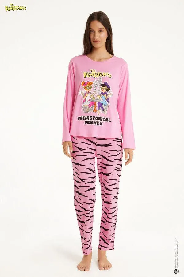 Pigiama Lungo Stampa Flintstones