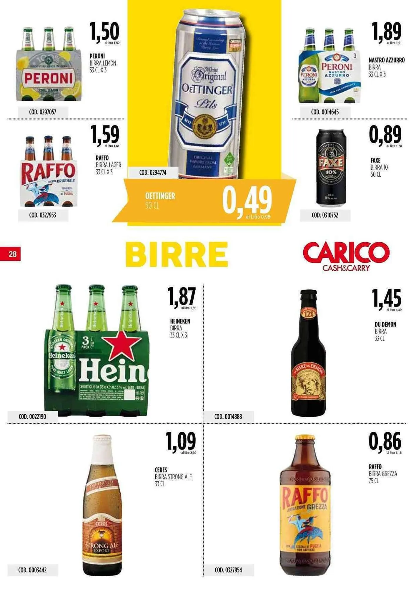 Volantino Carico Cash & Carry da 19 marzo a 5 aprile di 2026 - Pagina del volantino 28