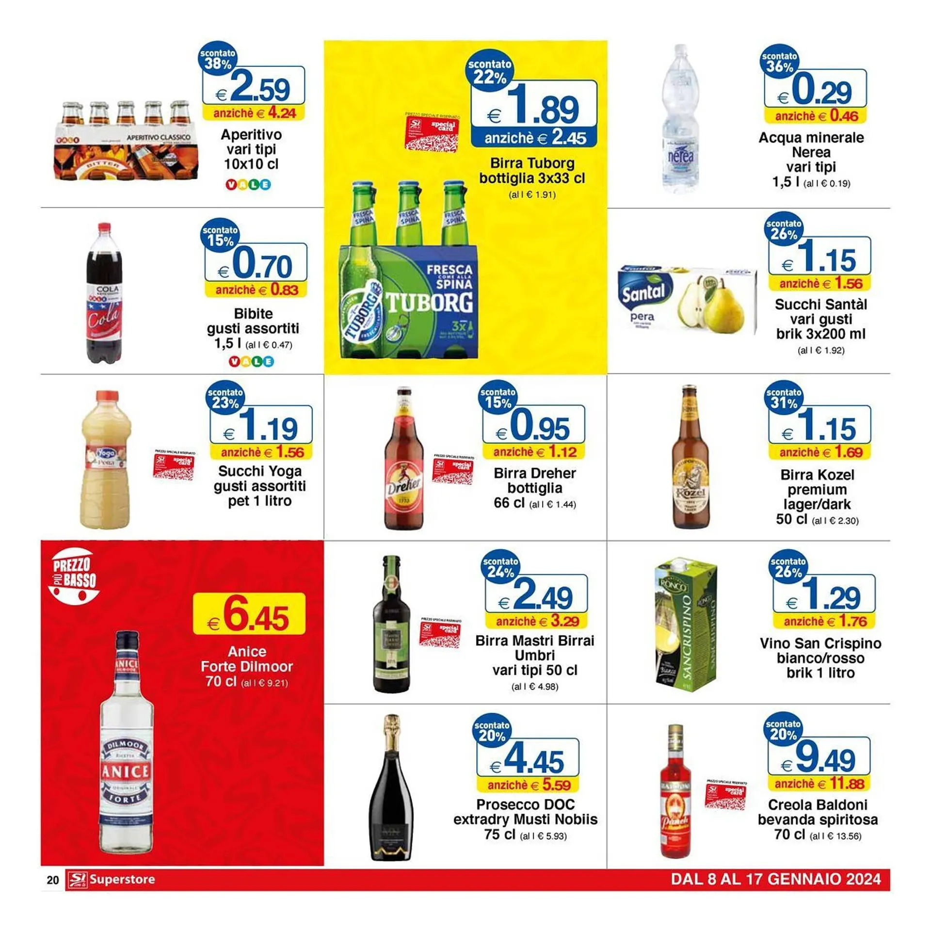 Volantino Sì con te Superstore da 8 gennaio a 17 gennaio di 2024 - Pagina del volantino 20