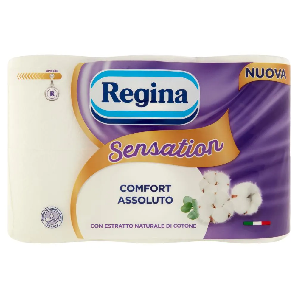 Regina Sensation carta igienica 6 rotoli