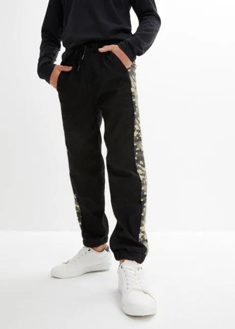 Jeans invernali con inserti camouflage