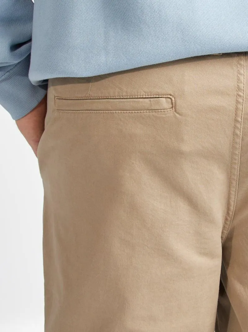 Pantaloni chino slim L34 - MARRONE