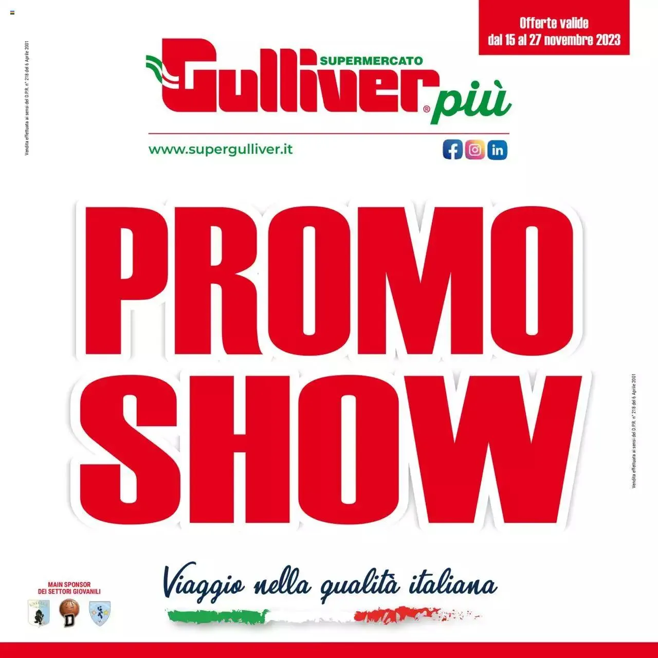 Gulliver - Piú Grandi da 15 novembre a 27 novembre di 2023 - Pagina del volantino 1