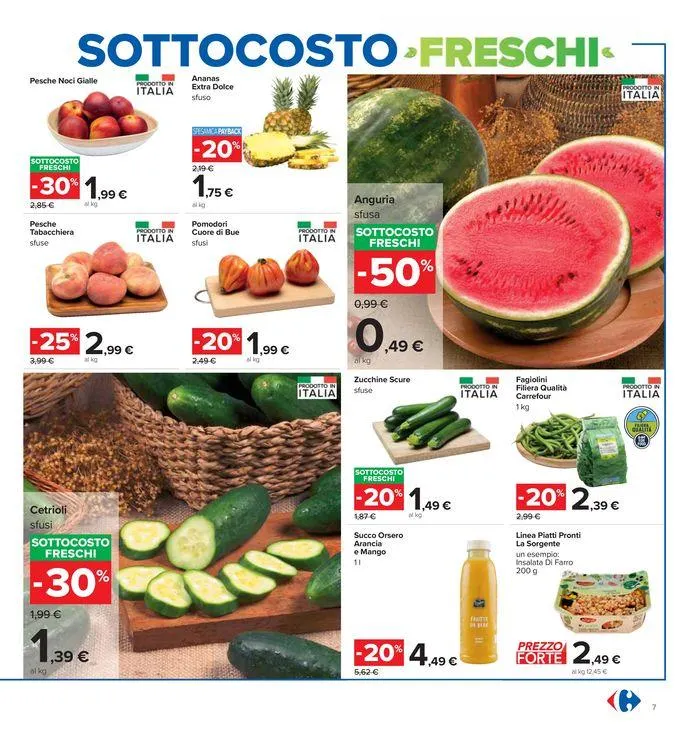 Sottocosto freschi da 11 luglio a 24 luglio di 2024 - Pagina del volantino 7