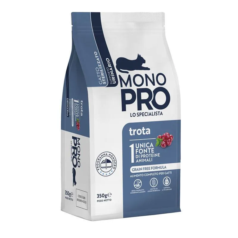 Monopro Cat Sterilised Trota 350gr