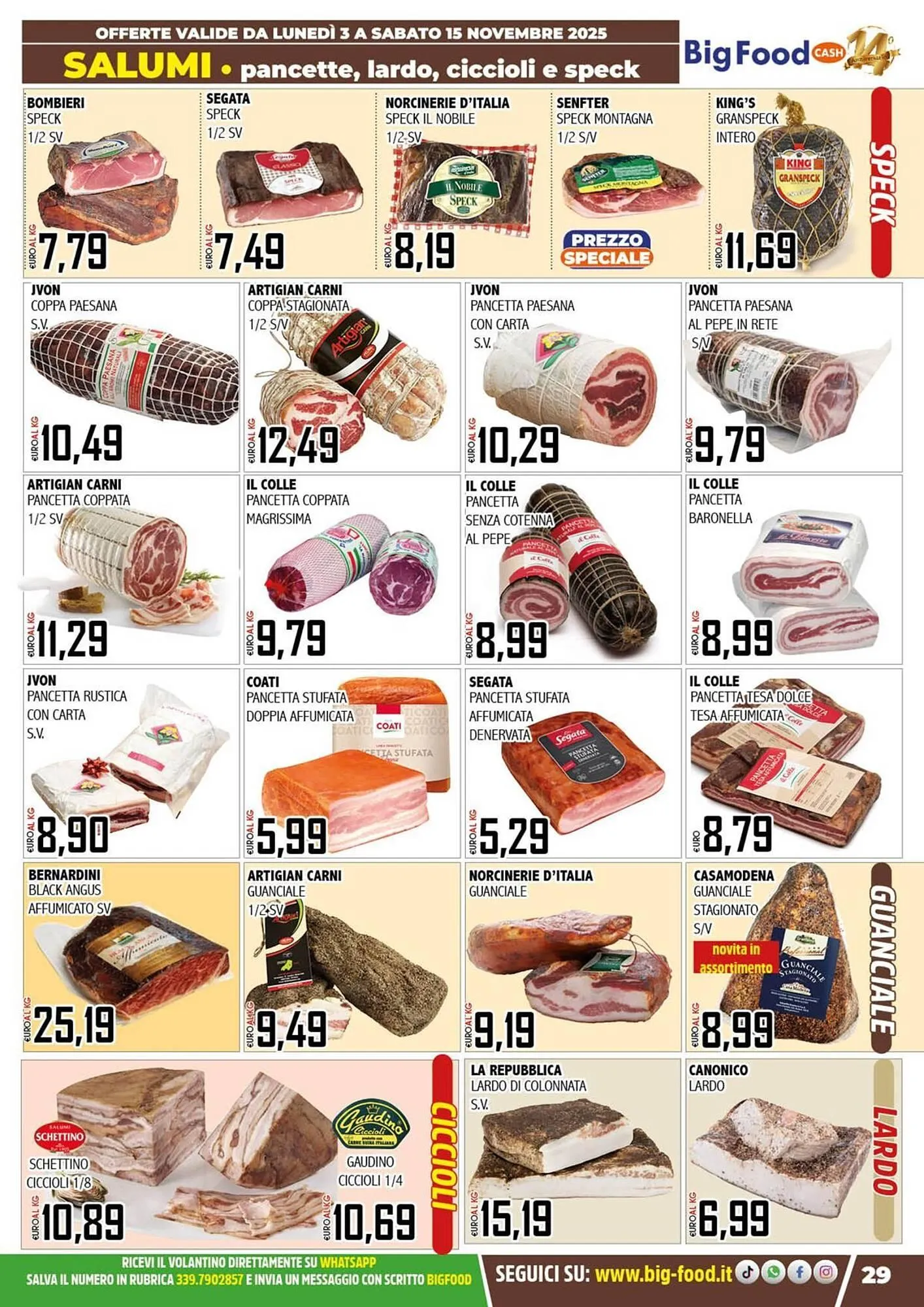 Volantino Big Food da 3 novembre a 15 novembre di 2025 - Pagina del volantino 29