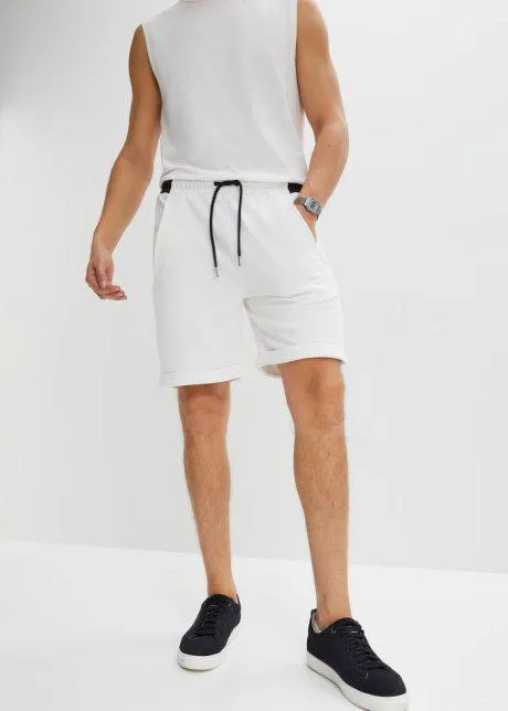 Bermuda in felpa con poliestere riciclato