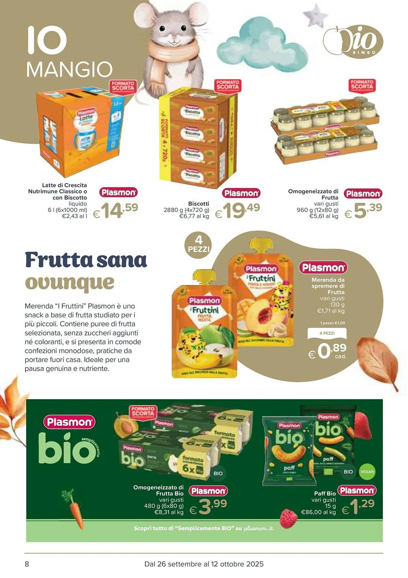 Volantino Io Bimbo da 26 settembre a 12 ottobre di 2025 - Pagina del volantino 8
