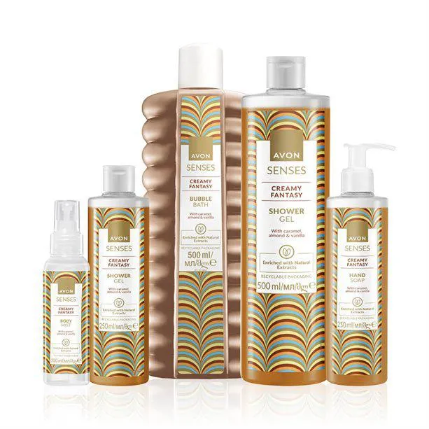 Set Avon Senses Creamy Fantasy