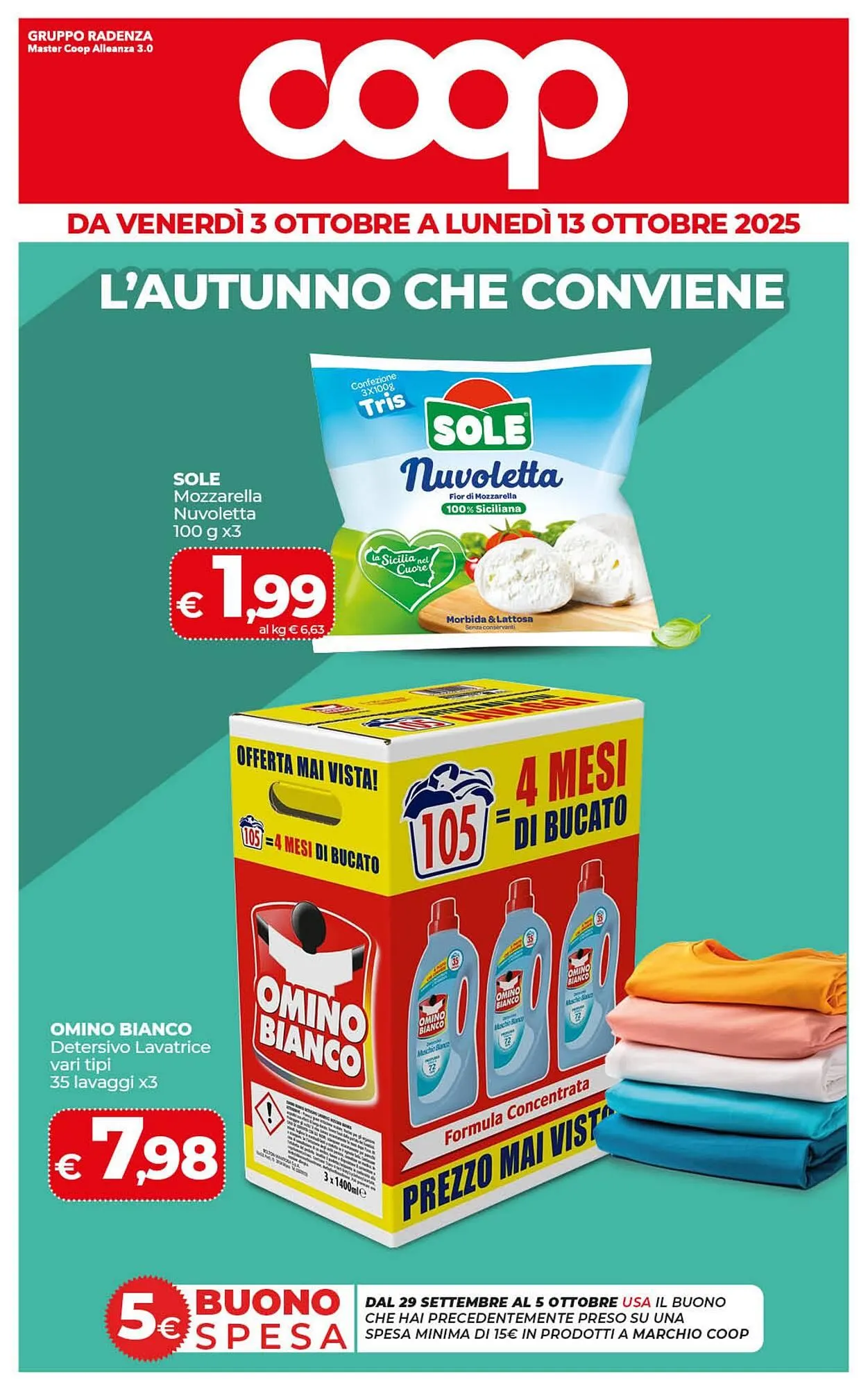 Volantino Coop Radenza da 3 ottobre a 13 ottobre di 2025 - Pagina del volantino 1